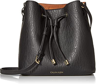How to dress when you are short - Calvin Klein Gabrianna Novelty Bucket Shoulder Bag | 40plusstyle.com