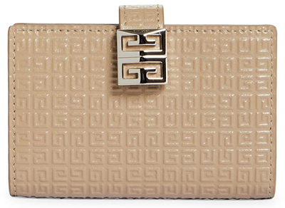 Designer bags you can afford - Givenchy 4G Embossed Leather Card Holder | 40plusstyle.com