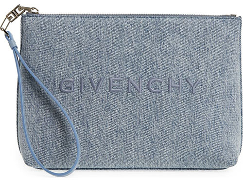 Givenchy G-Essentials Coated Canvas Pouch | 40plusstyle.com