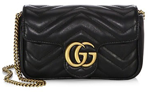 Gucci GG Marmont Leather Super Mini Bag | 40plusstyle.com