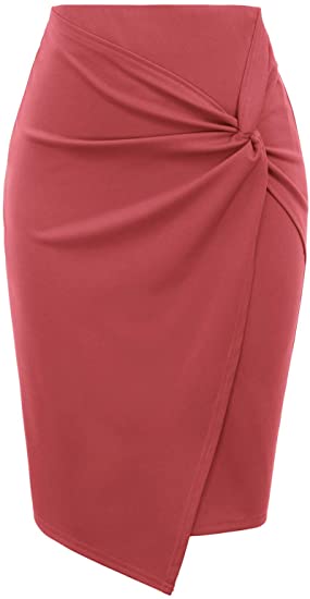 Kate Kasin Wrap Front Pencil Skirt | 40plusstyle.com