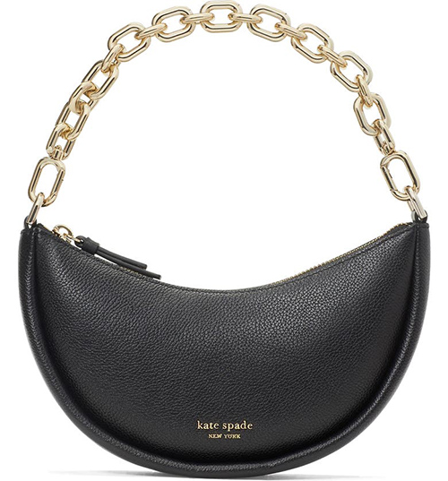 Designer bags you can afford - Kate Spade New York Small Smile Pebbled Leather Crossbody Bag | 40plusstyle.com