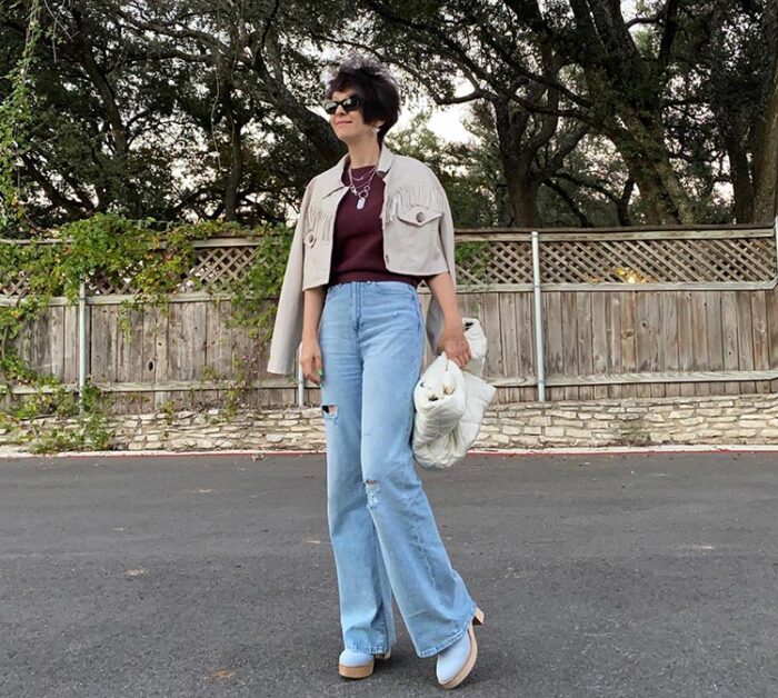 How To Style Your Flared Jeans: Best Street Style Ideas 2022