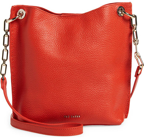Ted Baker London Mini Holiiee Leather Crossbody Bag | 40plusstyle.com