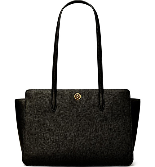 Designer bags you can afford - Tory Burch Robinson Leather Tote | 40plusstyle.com