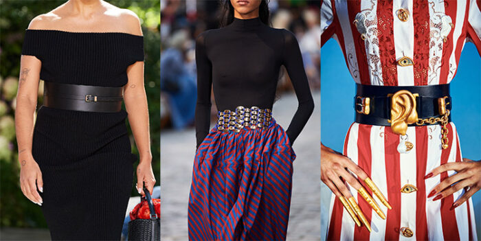 Accessory trends spring 2022 - wide belts | 40plusstyle.com