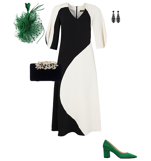 Black and white dress | 40plusstyle.com