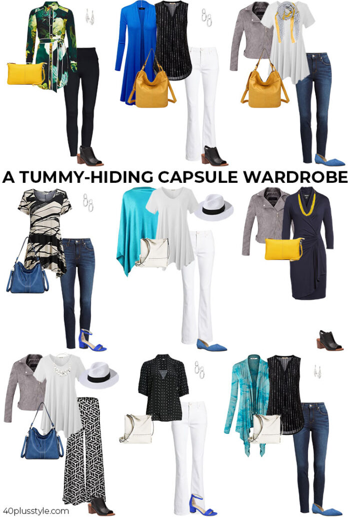 How to hide your belly with fabulous clothes - 40+style