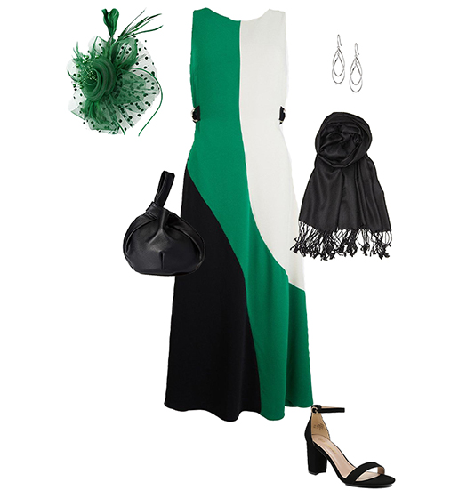 Colorblock dress | 40plusstyle.com