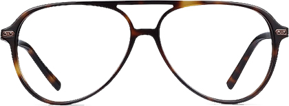 EyeBuyDirect Viento Aviator Warm Tortoise Eyeglasses | 40plusstyle.com