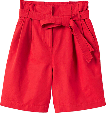 Paperbag waist shorts | 40plusstyle.com