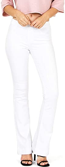 Cello Juniors Mid Waist Skinny Fit Bootcut Pants | 40plusstyle.com