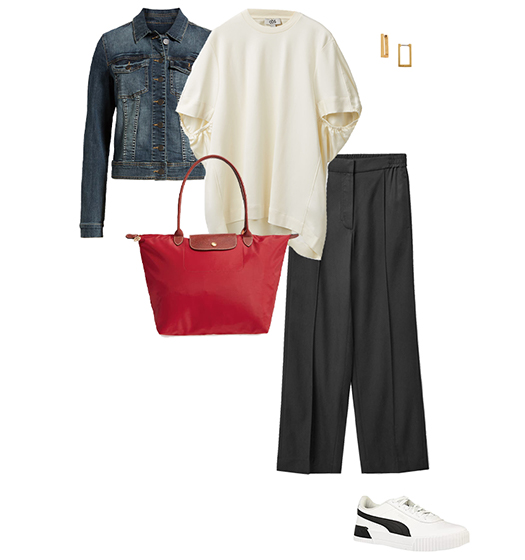 What to wear on mother's day - a casual wide leg pants outfit | 40plusstyle.com