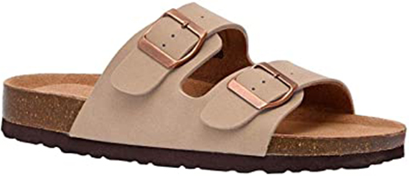 CUSHIONAIRE Lane Cork Footbed Sandal with +Comfort | 40plusstyle.com