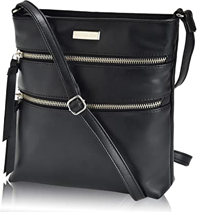 ESTALON leather crossbody bag | 40plusstyle.com