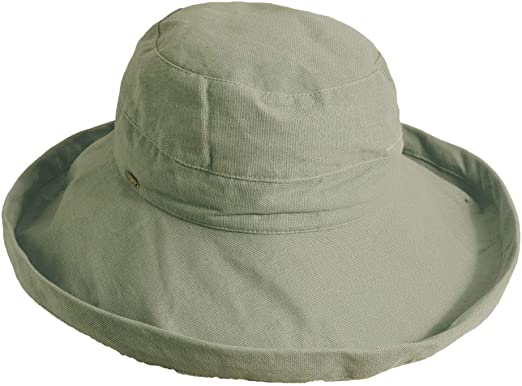 Scala Medium Brim Cotton Hat | 40plusstyle.com