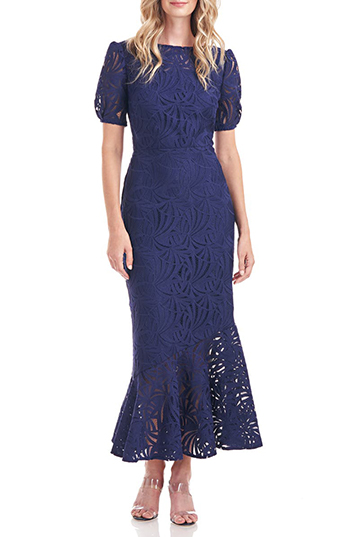  Kay Unger Zoey Lace Mermaid Dress | 40plusstyle.com