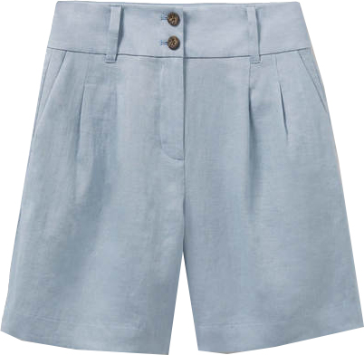 Boden Pleated Linen Shorts | 40plusstyle.com