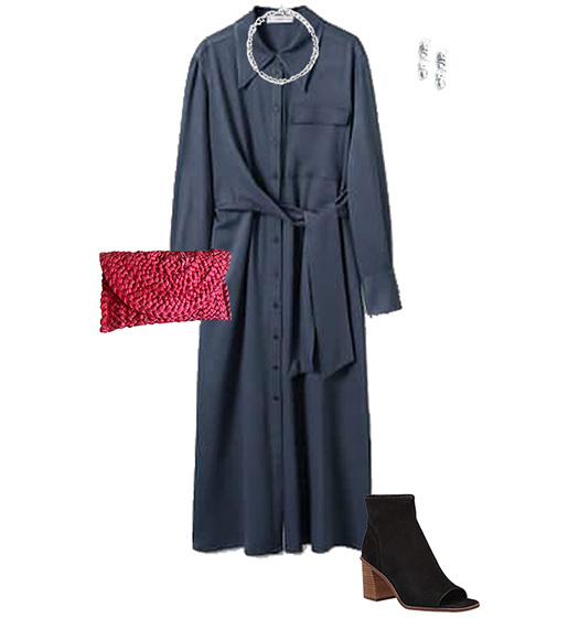 What to wear to a casual wedding - a shirt dress | 40plusstyle.com