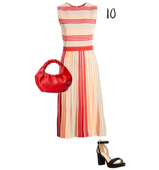 Stripe dress | 40plusstyle.com
