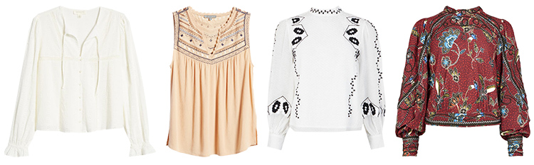 Tops for the bohemian style personality | 40plusstyle.com