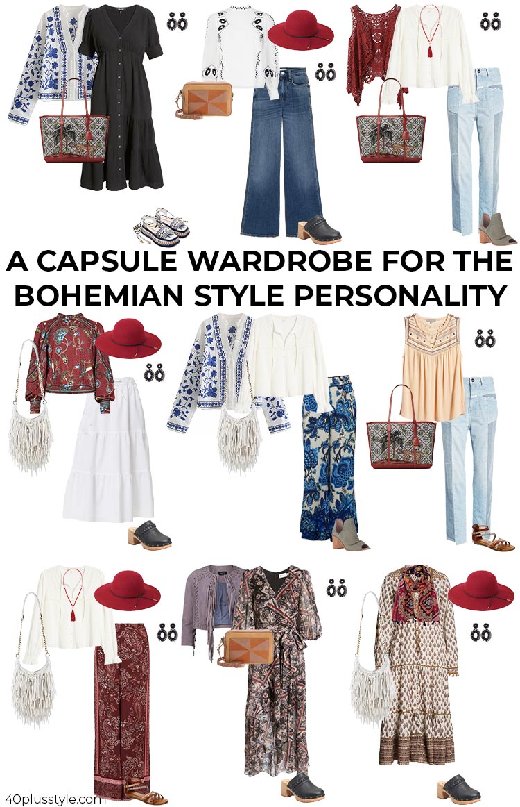 bohemian style - a style guide and capsule wardrobe for women