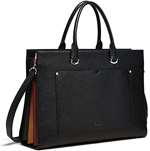CLUCI Leather Laptop 15.6 Inch Slim Work Bag | 40plusstyle.com