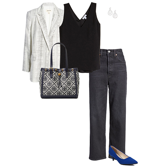 Jeans and heels outfit | 40plusstyle.com