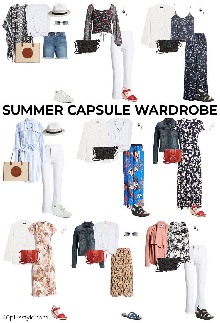 Summer capsule wardrobe | 40plusstyle.com