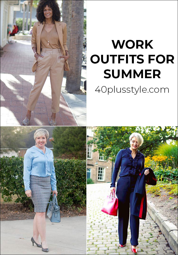 Work outfits for summer to keep you stylish and cool | 40plusstyle.com