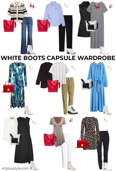 white boots outfit ideas for women over 40 - how to wear white boots