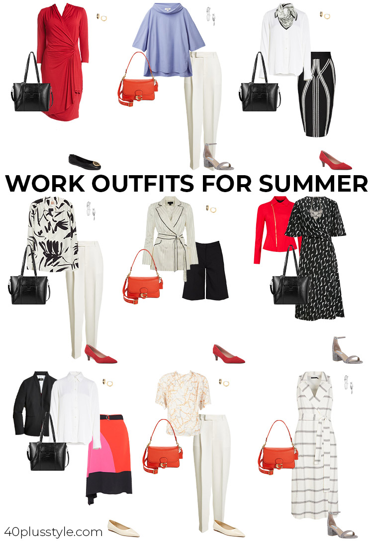 Work outfits for summer | 40plusstyle.com