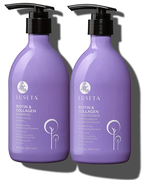 Luseta Biotin & Collagen Shampoo & Conditioner Set | 40plusstyle.com