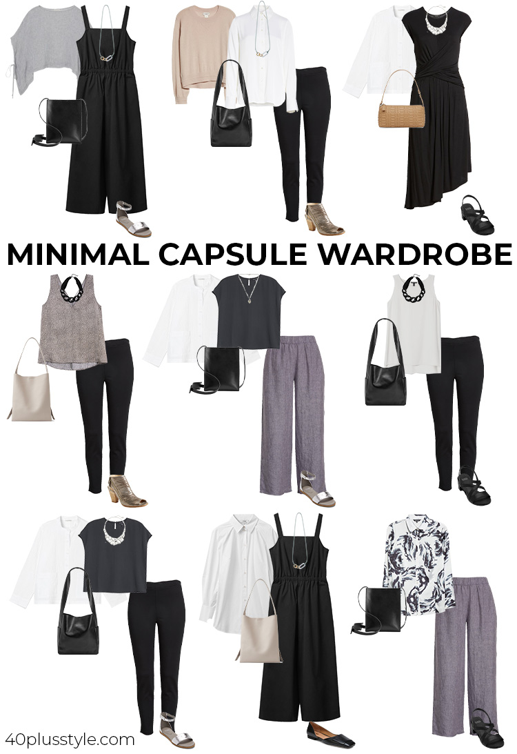 A minimal capsule wardrobe | 40plusstyle.com