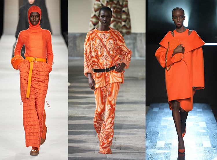 Orange outfits on the spring and summer 2022 catwalks | 40plusstyle.com
