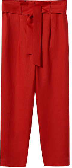 MANGO Linen Suit Trousers | 40plusstyle.com