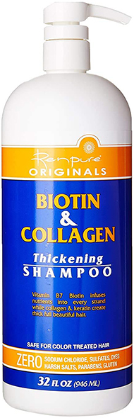 Renpure Originals Biotin & Collagen Thickening Shampoo | 40plusstyle.com