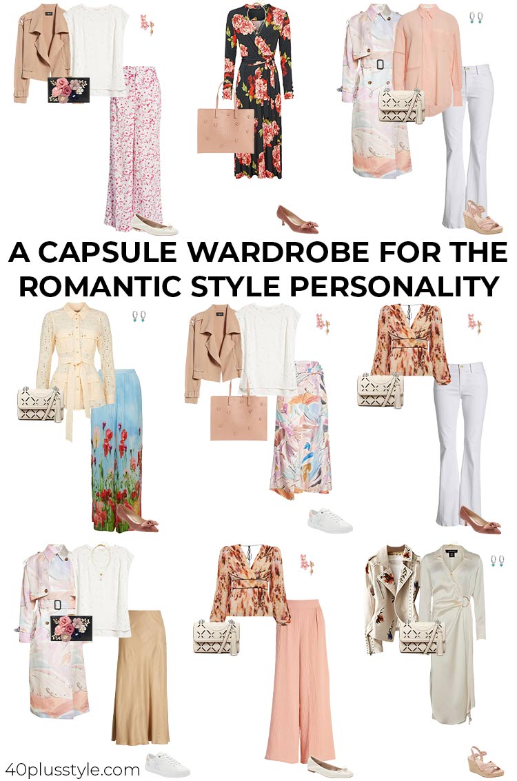 Romantic style capsule wardrobe | 40plusstyle.com