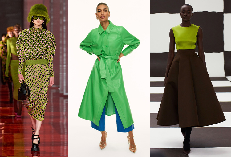 Designer green outfits | 40plusstyle.com