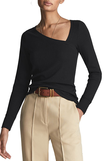 Nordstrom Anniversary Sale - Reiss Carly Asymmetric Neck Top | 40plusstyle.com