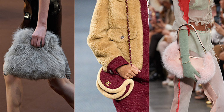Handbag trends 2022 - Faux fur and shearling | 40plusstyle.com