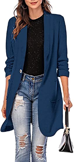 Grlasen Long Blazer | 40plusstyle.com