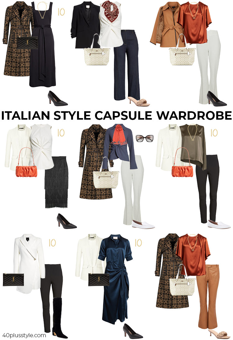 Italian style capsule wardrobe | 40plusstyle.com