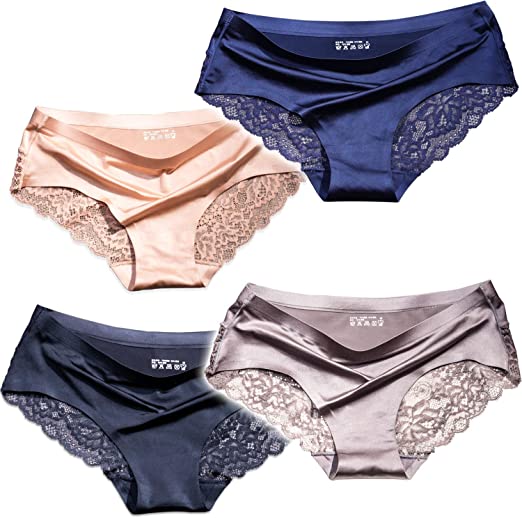 ITAYAX Silk Lace Seamless Panties | 40plusstyle.com