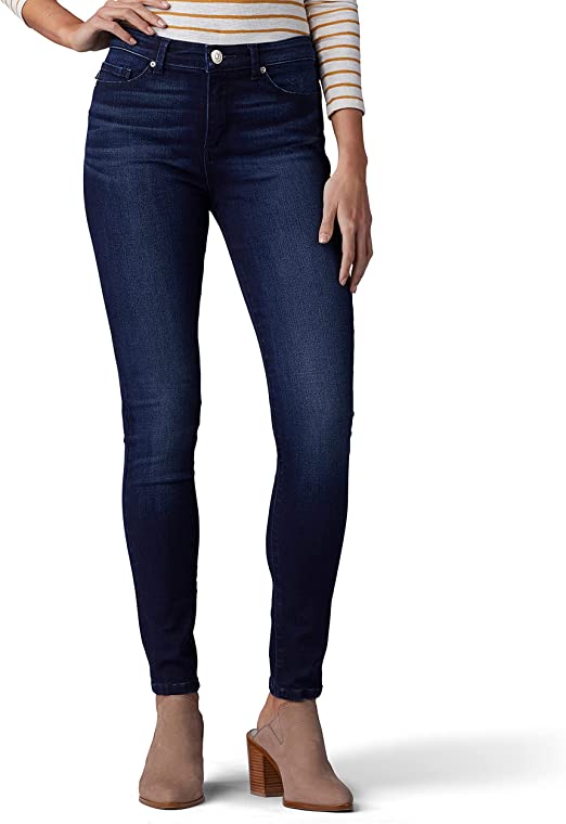 CURVE APPEAL Tummy Tucking High Rise Comfort Waist Skinny Jeans