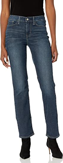 Signature by Levi Strauss & Co. Gold Label Totally Shaping Straight Jeans  | 40plusstyle.com