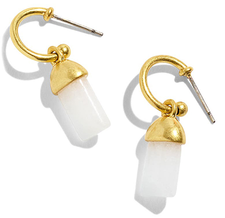 Madewell Stone Collection Drop Earrings | 40plusstyle.com