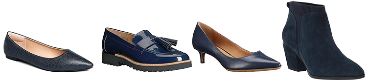 navy shoes | 40plusstyle.com