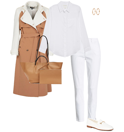 White shoes outfit - all neutrals | 40plusstyle.com