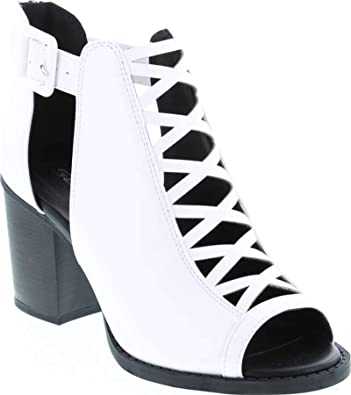 Soda Aran Open Toe Heel Sandal | 40plusstyle.com